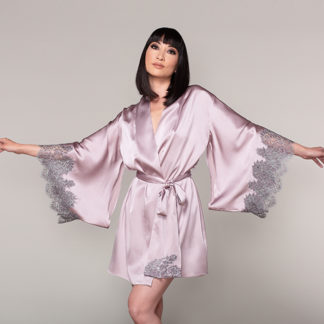 Rochelle Orchid Kimono Style Robe