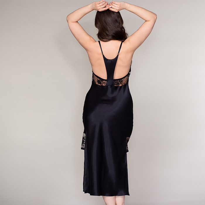 Gabrielle Midnight Midi Length Slip - Image 3